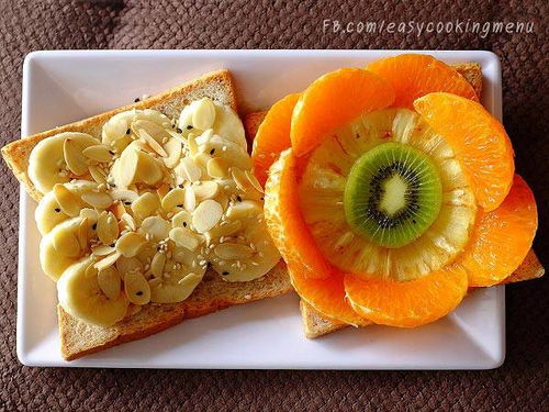 初哆咪美食 6种水果三明治食谱 早餐丰盛,实用且不单调 面包